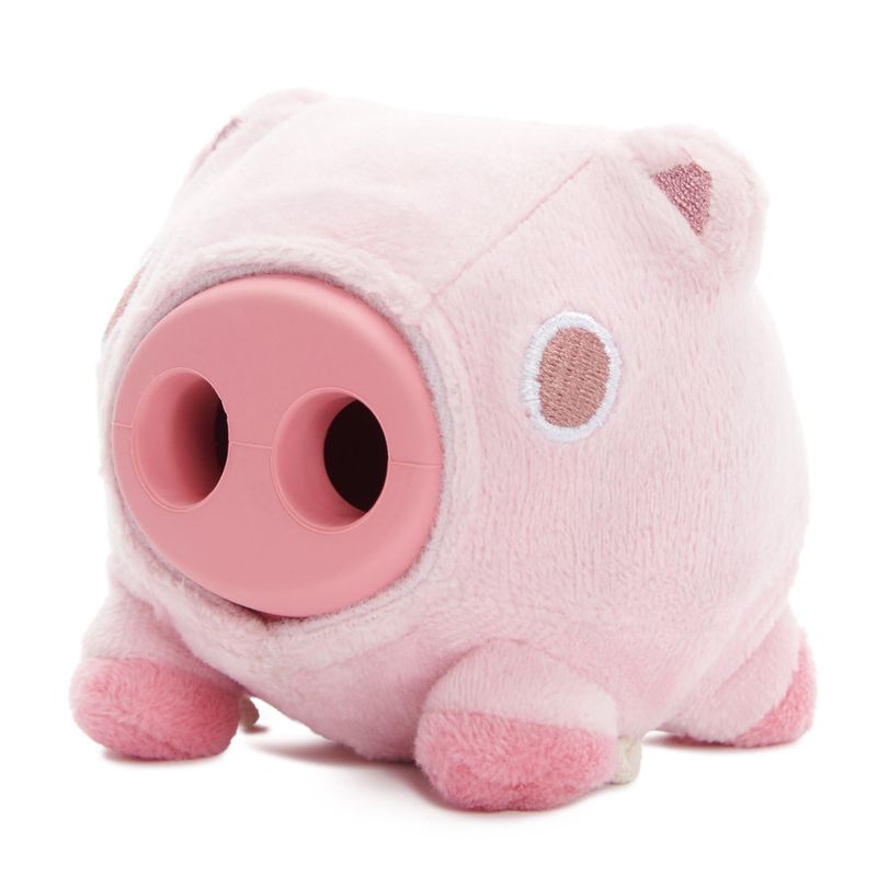 Bark Super Chewer Hambone Pig Pink Rubber Dog Toy Medium