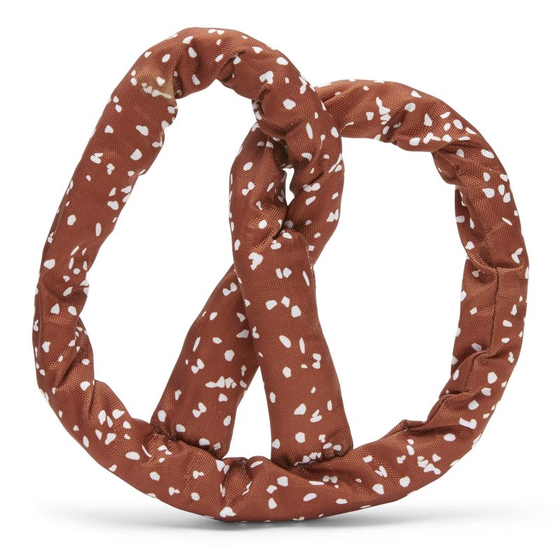 Bark Paula's Park Slope Pretzel Brown Plush Dog Toy Medium