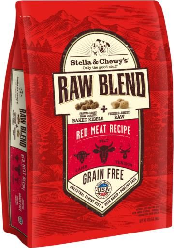 STELLA & CHEWY DOG DRY RAW BLEND RED MEAT 10 - LB