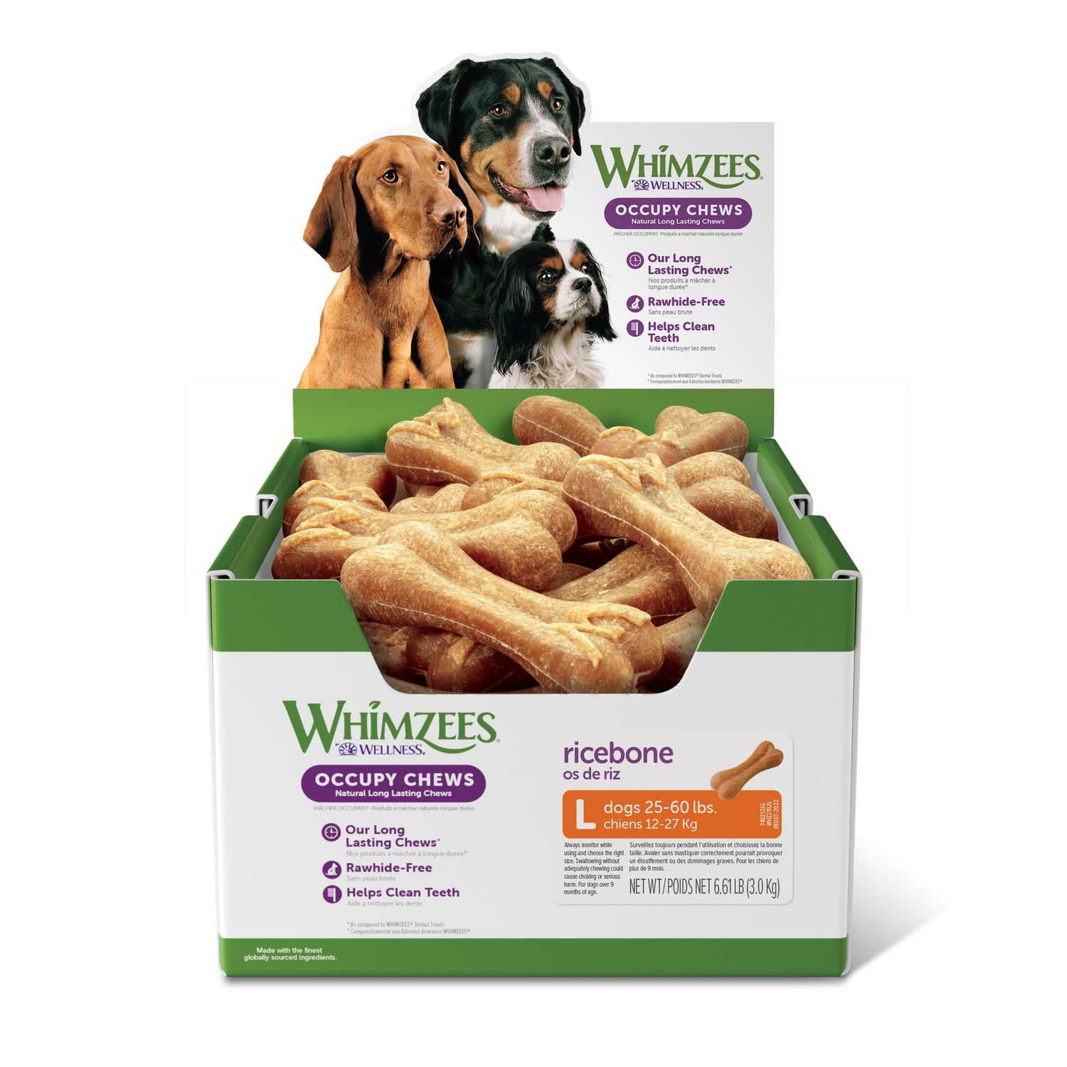Whimzees Occupy Dog Treat Large Single