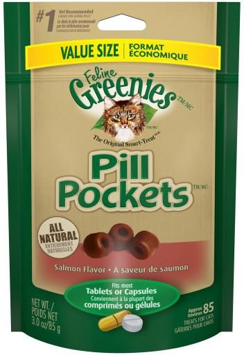 GREENIES PILL POCKET CAT SALMON 1.6oz