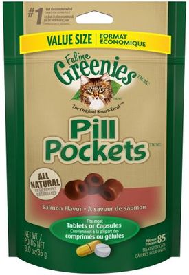 GREENIES PILL POCKET CAT SALMON 1.6oz