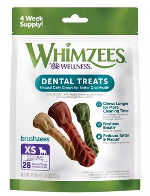 Whimzees Brushzees Daily Use X Small 7.4 oz