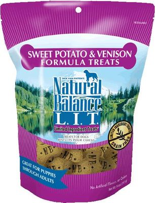 NATURAL BALANCE DOG TREAT VENISON & SWEET POTATO 14oz