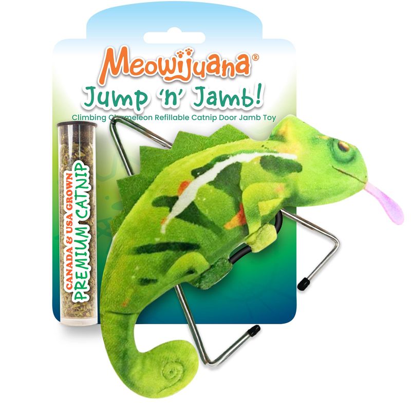 Meowijuana Jump & Jamb Chameleon Catnip Cat Toy