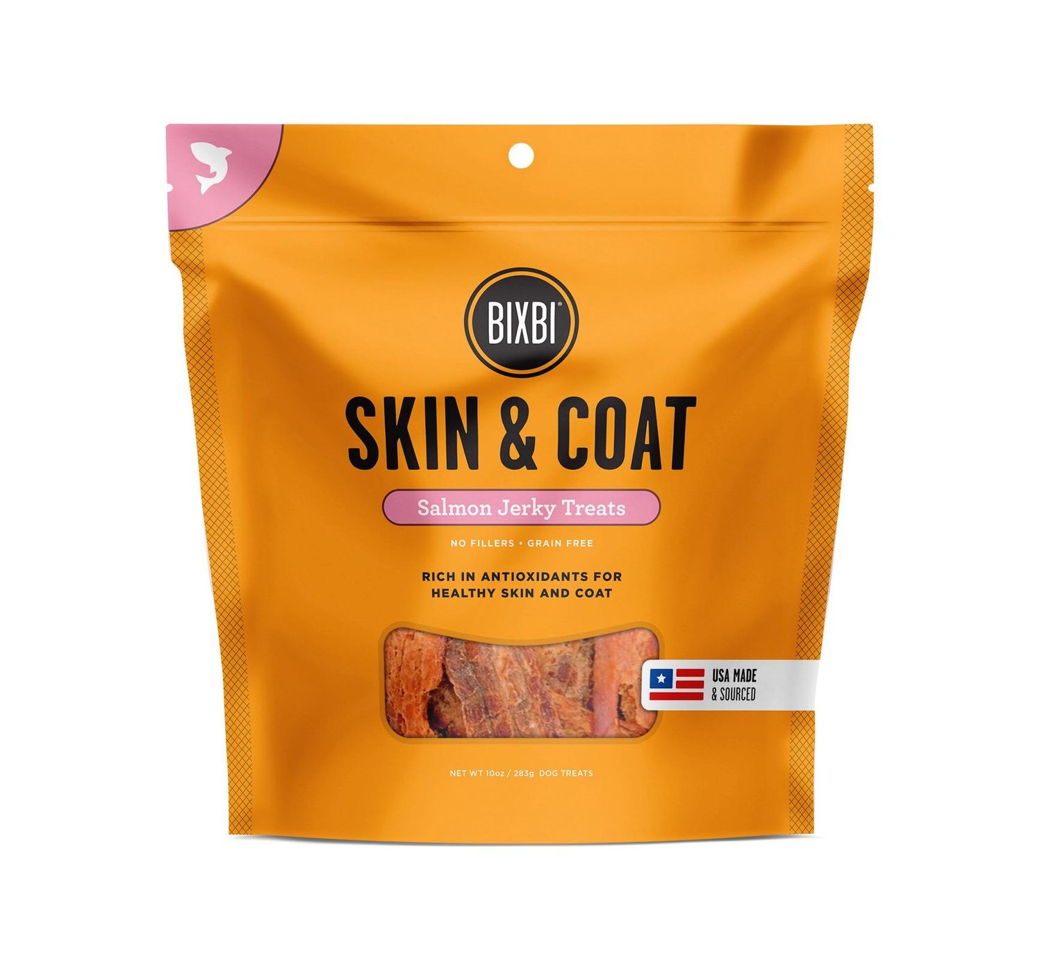 Bixbi Skin & Coat Salmon Jerky 10oz