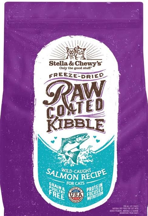 STELLA & CHEWY CAT DRY RAW COATED SALMON 10 - LB