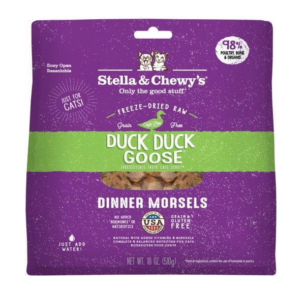 STELLA & CHEWY CAT FREEZE DRIED DUCK 18oz