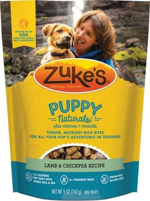 Zukes Puppy Naturals Lamb & Chickpea Puppy Treat 5 oz