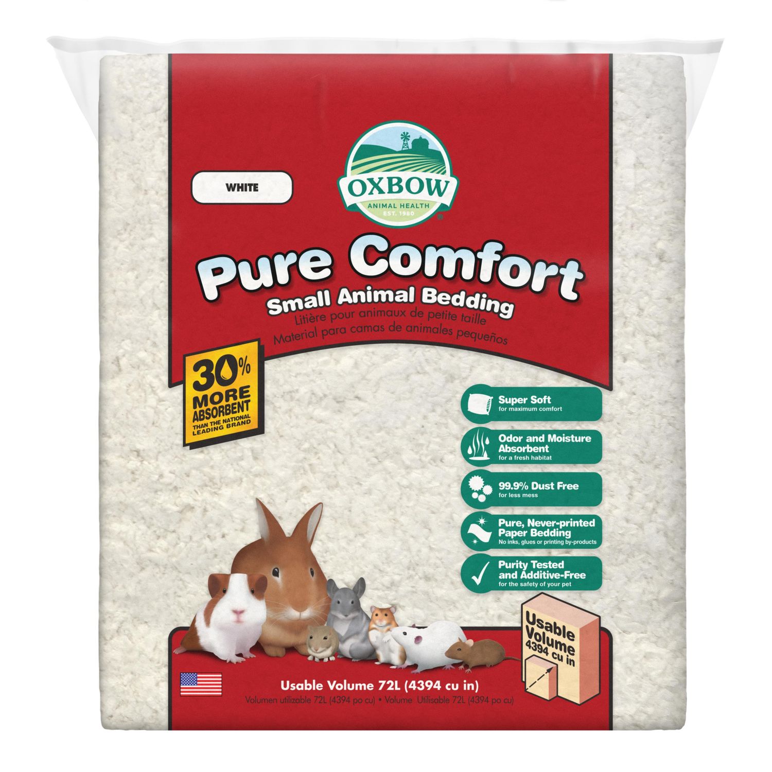 Oxbow Pure Comfort Bedding - White 72L