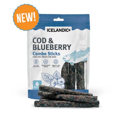 Icelandic+ Sticks Cod & Blueberry Combo 2.12oz bag