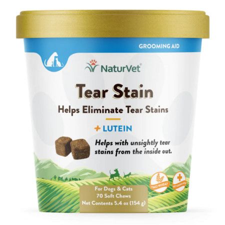 NaturVet Dog Supplement Tear Stain + Lutine Soft Chew 70 ct