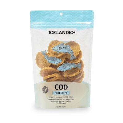 Icelandic Plus Fish Treat Cod Fish Chips 2.5oz Bag