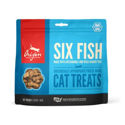 ORIJEN CAT TREAT 6 FISH 1.25