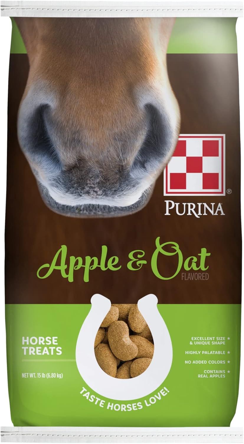 PURINA HORSE TREATS APPLE & OAT 15 - LB