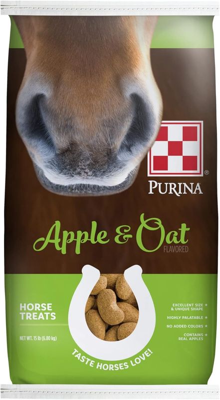 PURINA HORSE TREATS APPLE & OAT 15 - LB