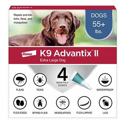 K9 ADVANTIX II DOG XLARGE 55+ BLUE - Set of 4