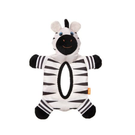 Growl Dog Toy Bruizers Zebra Black & White
