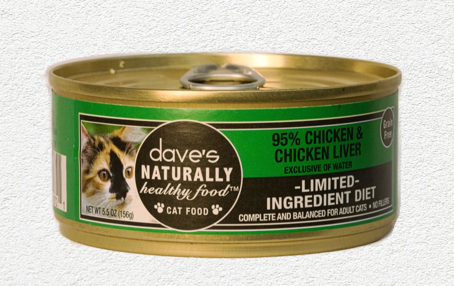 Dave's Cat Naturally Healthy 95% Chicken & Liver 5.5oz