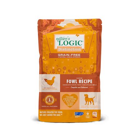 Natures Logic Dog Dry GF Distinction Fowl 24 lb