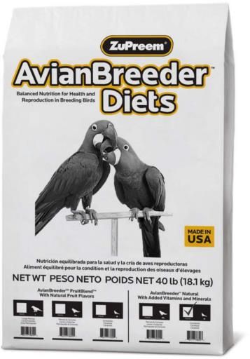 ZuPreem Avian Breeder Cockatiel Natural 40 lb