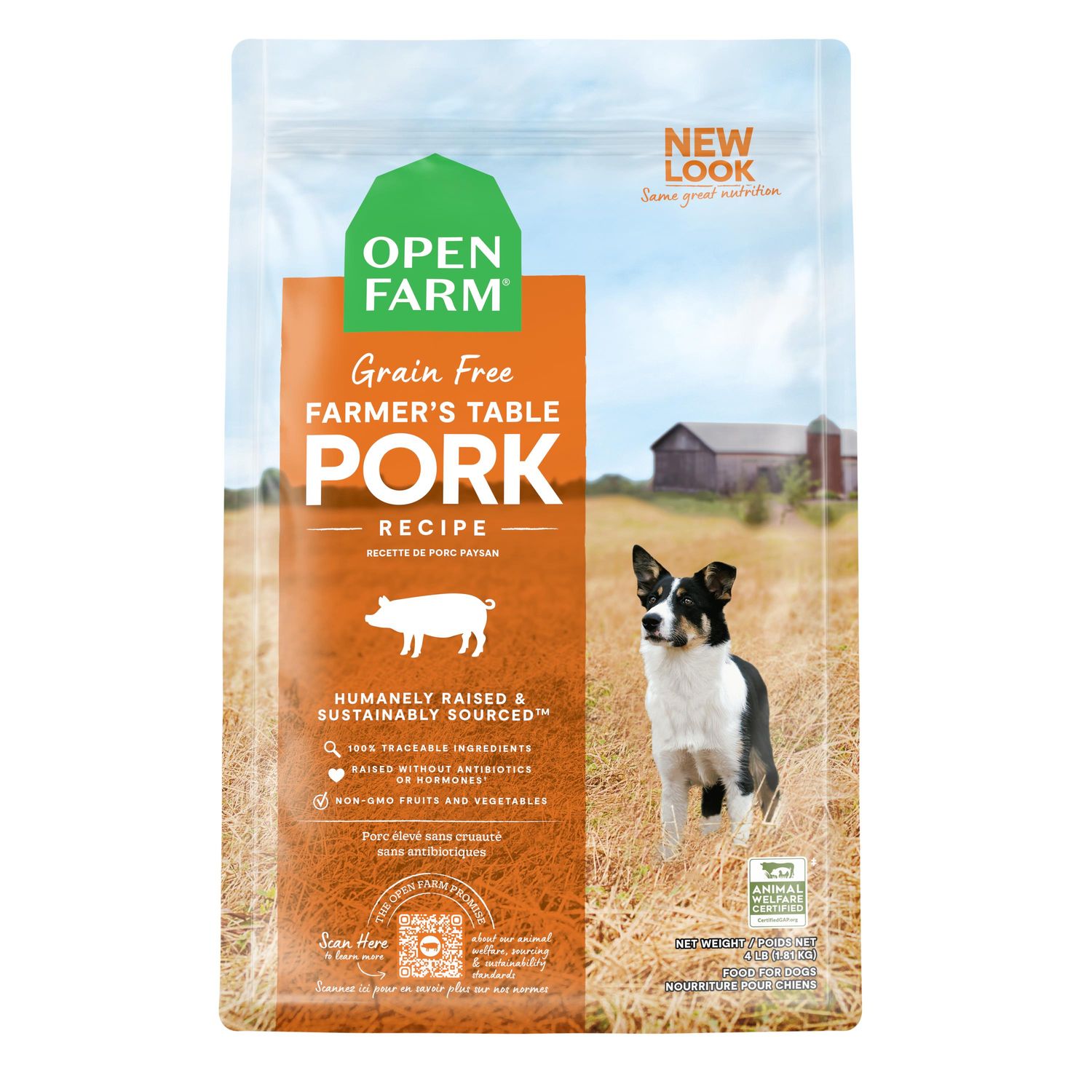 Open Farm Grain Free Farmer's Table Pork Dog 22 lb