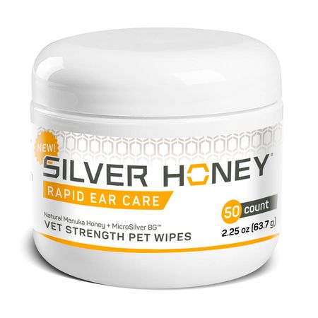 Absorbine Silver Honey Animal Health Rapid Ear Care Pet Wipes 50 ct