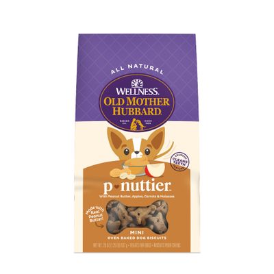 Old Mother Hubbard Classic P-Nuttier Biscuits - Mini 20 oz - 6 per Case