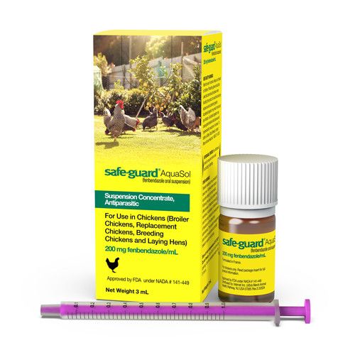 Safe-Guard AquaSol Poultry Dewormer - 3 ml