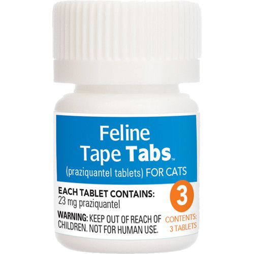 Durvet Feline Tapeworm Dewormer Tablets, 3ct