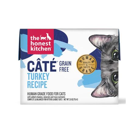Honest Kitchen Cat Wet GF Cate' Pate' Pate Turkey 2.8 oz 12/Case single
