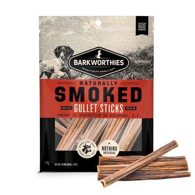 Barkworthies Dog Treat Smoked Beef Gullet 5 Pk 6/Case single