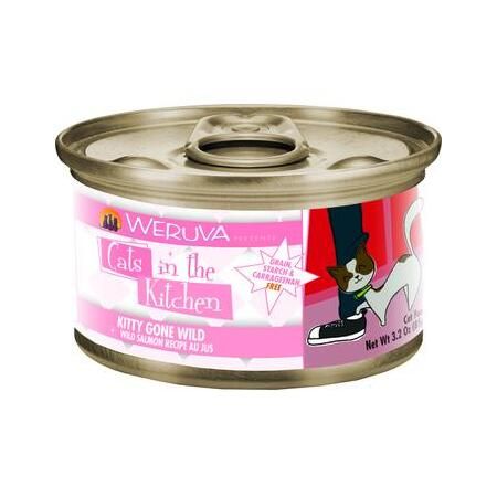 Weruva Cat Can GF CITK Kitty Gone Wild Salmon 3 oz 24/Case