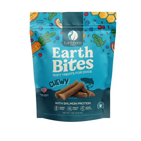 Earthbites Chewy Salmon Dog Treats 7 oz