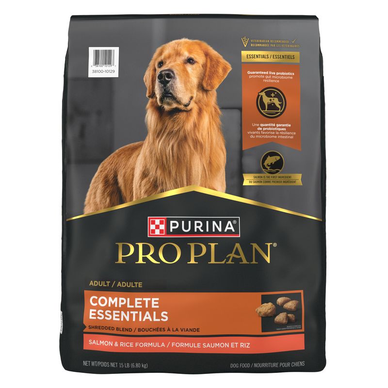 Pro Plan Complete Essentials Shredded Blend Salmon & Rice Dog 15 lb