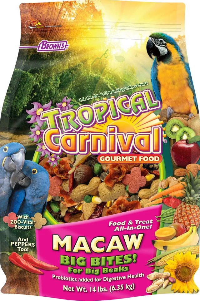 Tropical Carnival Gourmet Macaw Bigbite 14 - Lb