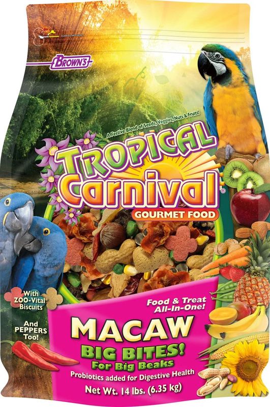 Tropical Carnival Gourmet Macaw Bigbite 14 - Lb