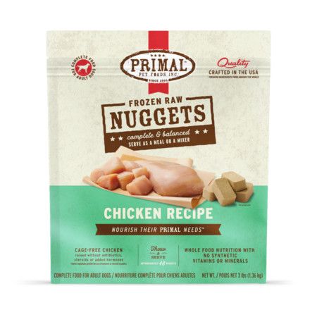 Primal Dog Raw Frozen Chicken Nuggets, 3 lb