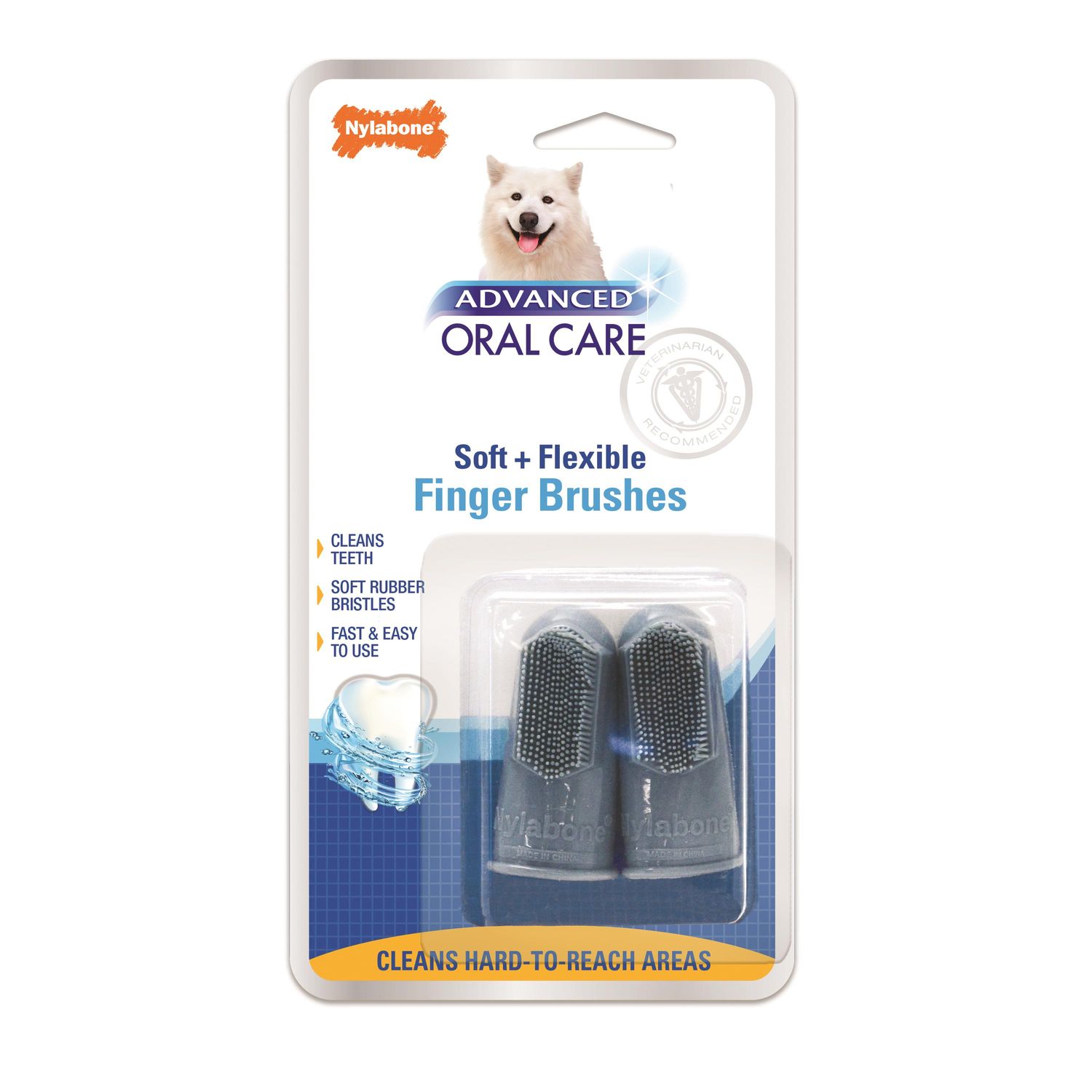 NYLABONE ORAL CARE FINGER BRUSH 2ct