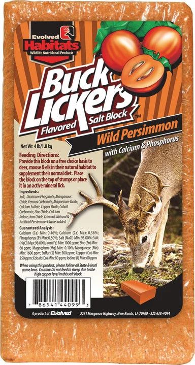 Salt Brick Buck Lickers Wild Persimmon 4 - Lb