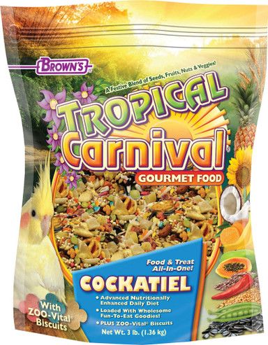 Browns TROPICAL CARNIVAL GOURMET COCKATIEL 3 - LB