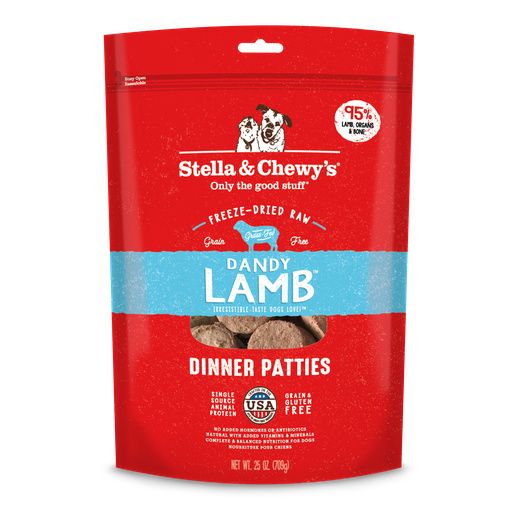 STELLA & CHEWY DOG FREEZE DRIED LAMB 25oz