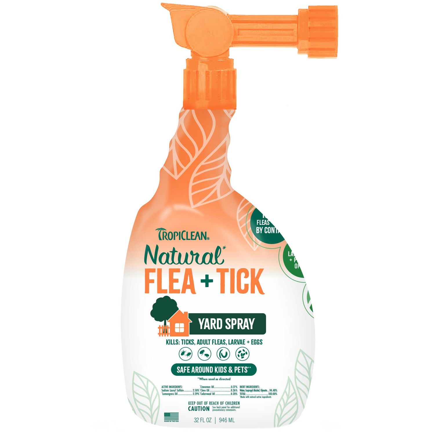 Tropiclean Nat F&T Yard Spry 32z