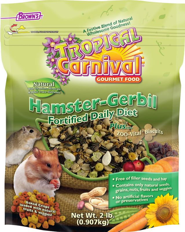 Tropical Carnival Natural Hamster & Gerbil Food 2 - Lb