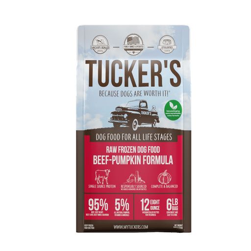 Tuckers Dog Frozen Raw Beef Pumpkin 6 - LB