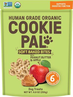 Cookie Pal Dog Treat Organic Peanut Butter & Apple 8.8oz
