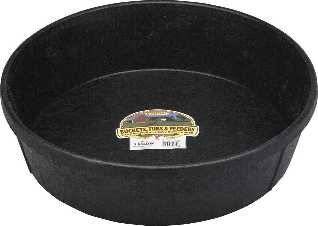 Rubber Feed Pan 3Gallon 3gal