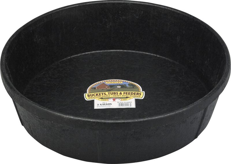 Rubber Feed Pan 3Gallon 3gal