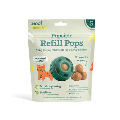 Woof Pupsicle Refill Pops Chicken  Small 6 oz