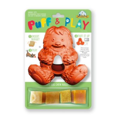 Yeti Dog Toy Hangry Yeti Puff & Play Orange